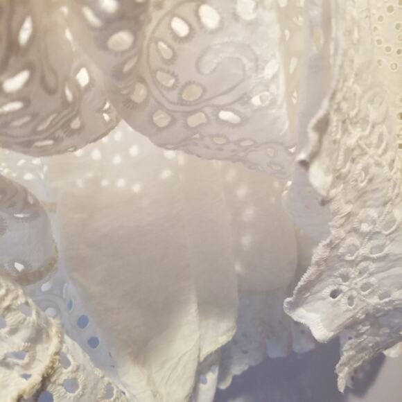 NWT lungo l'arno white eyelet mini dress Made in Italy f6779 Size Medi - Picture 6 of 9